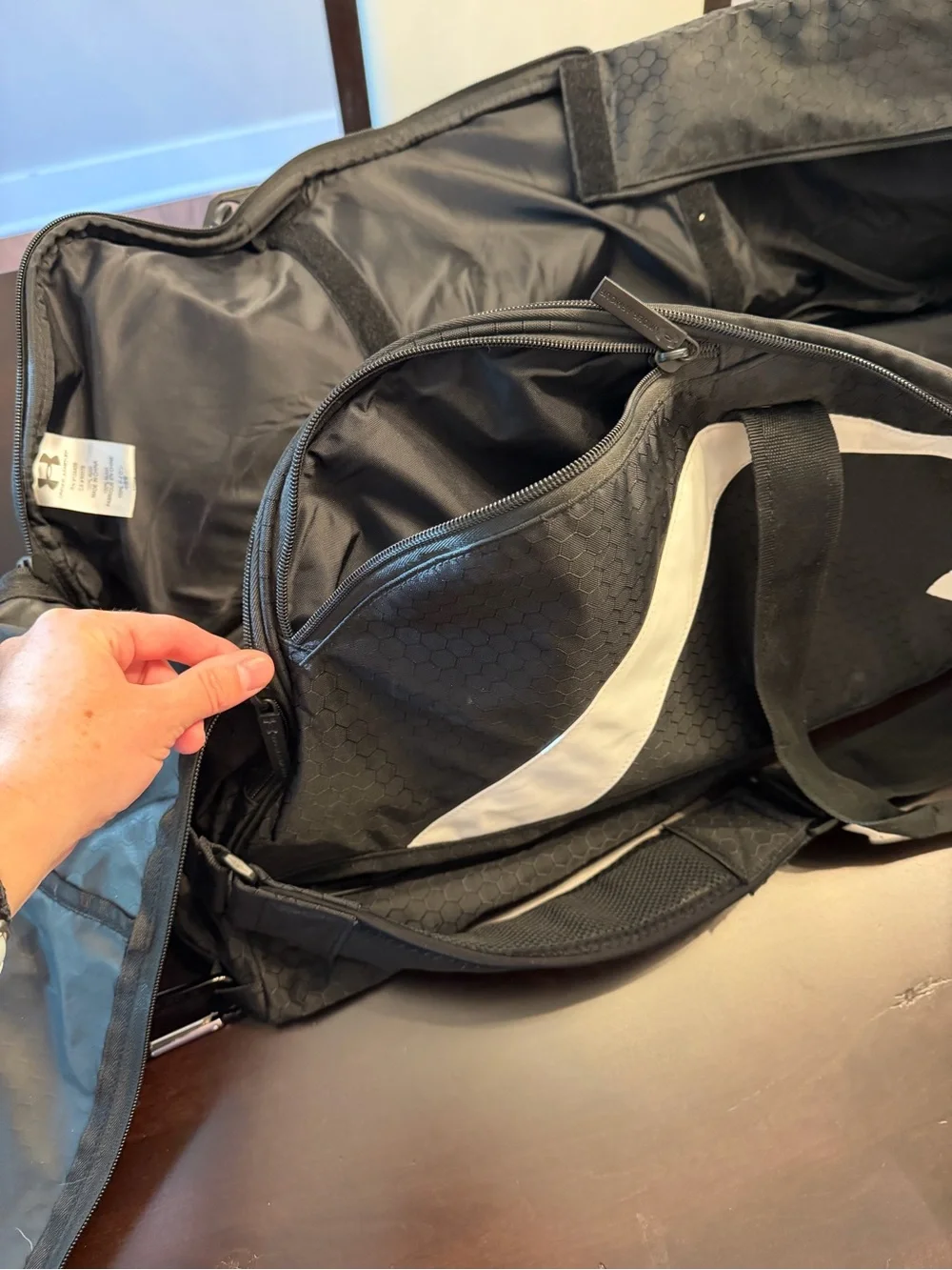 Under Armour Softball/Baseball Black and White Bat Bag